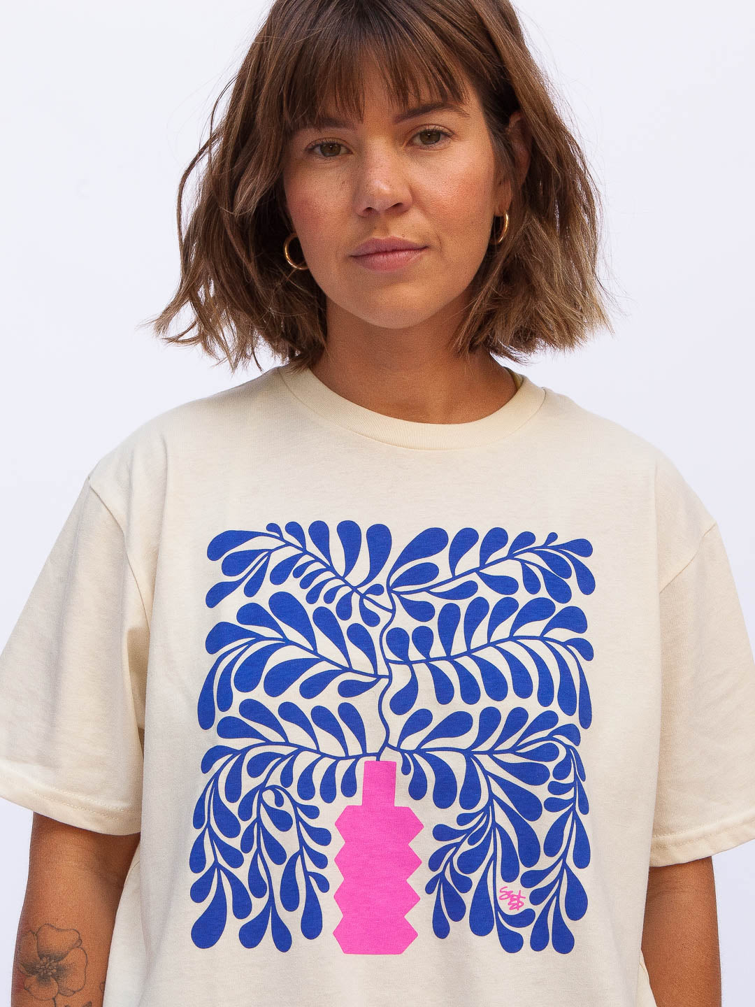 House Plant Tee Cream by Shapes & Colors-Culk