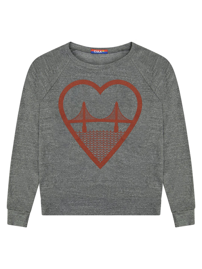 I Heart San Francisco Slouchy Pullover | Culk HYSFORM HEARTFORM 