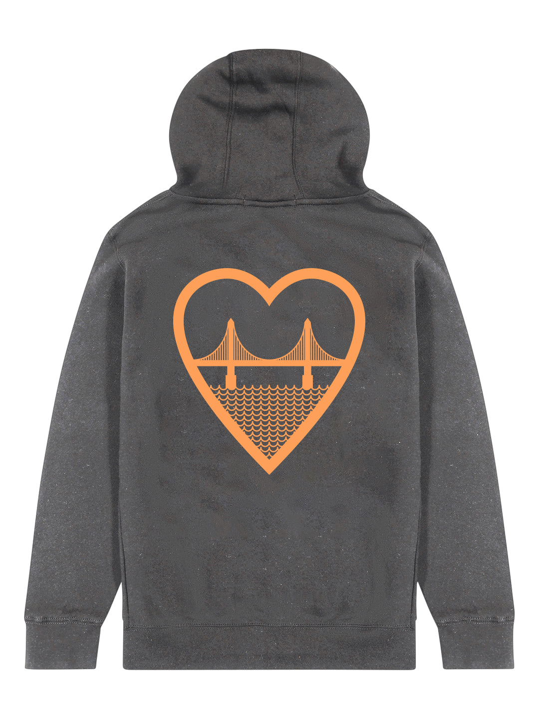 I Heart SF Zip-up Hoodie Charcoal-Culk