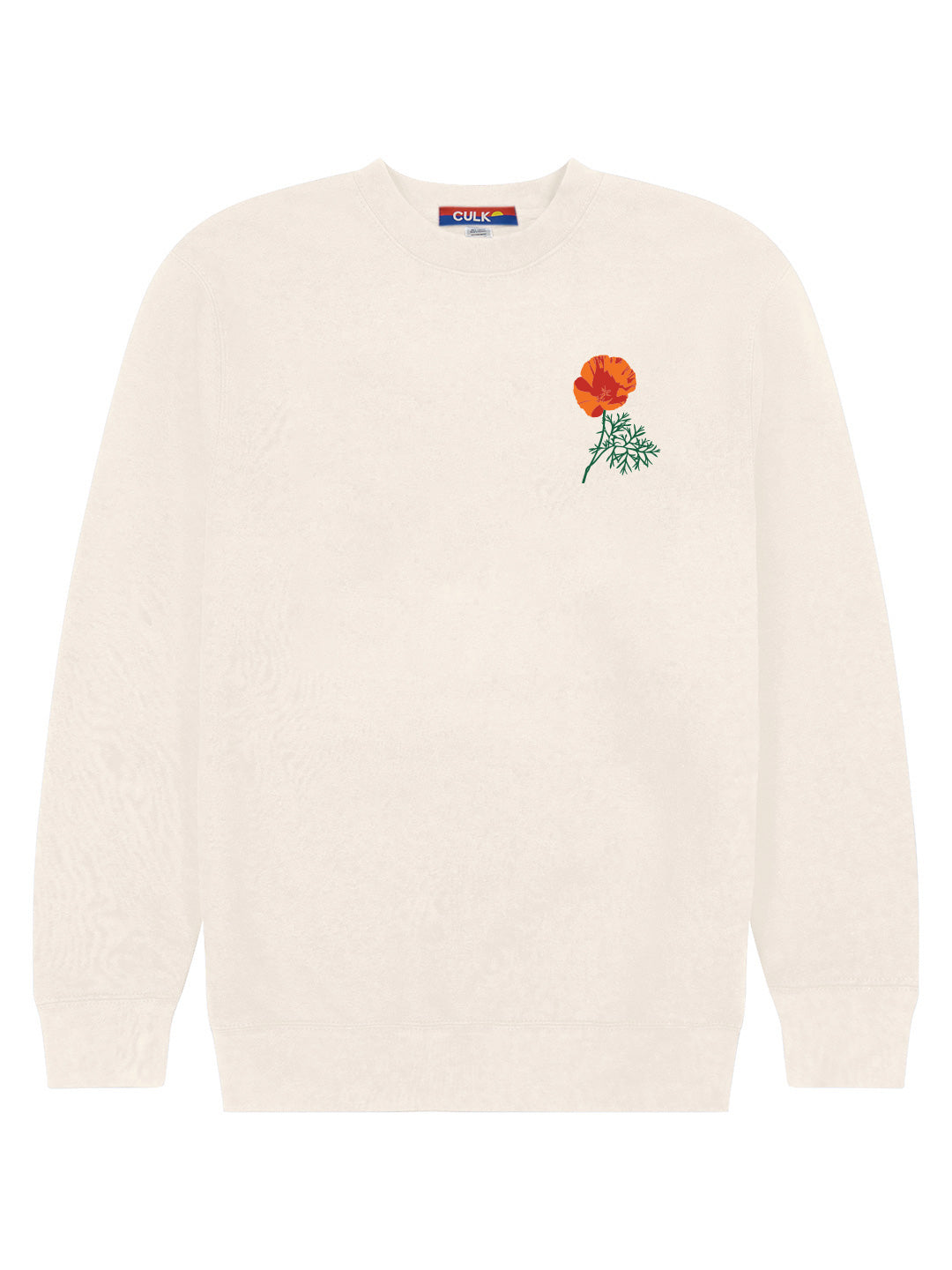 Jen Kindell Poppy Crewneck Sweatshirt Cream-Culk