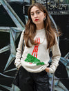 Kristina Micotti Sutro Tower Unisex Crewneck Sweatshirt Cream-Culk