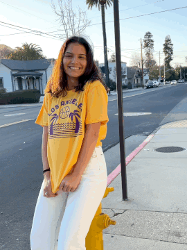 LA Basketball Tee Gold-Culk