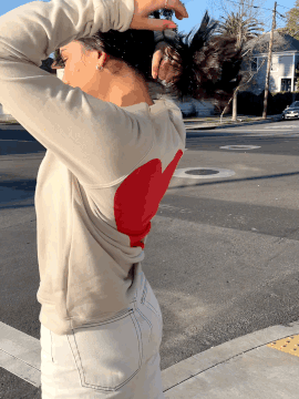 Love Crewneck Cream-Culk
