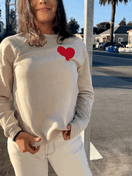 Love Crewneck Cream-Culk