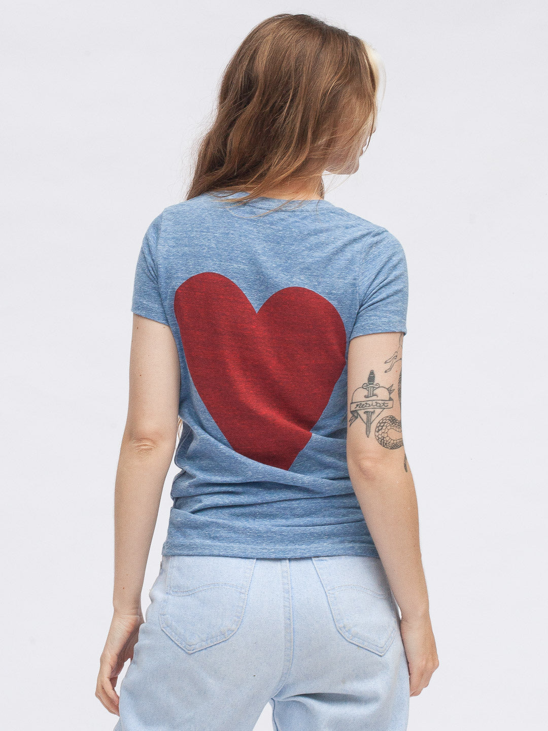 Love Women's Tee Tri-Blue-Culk