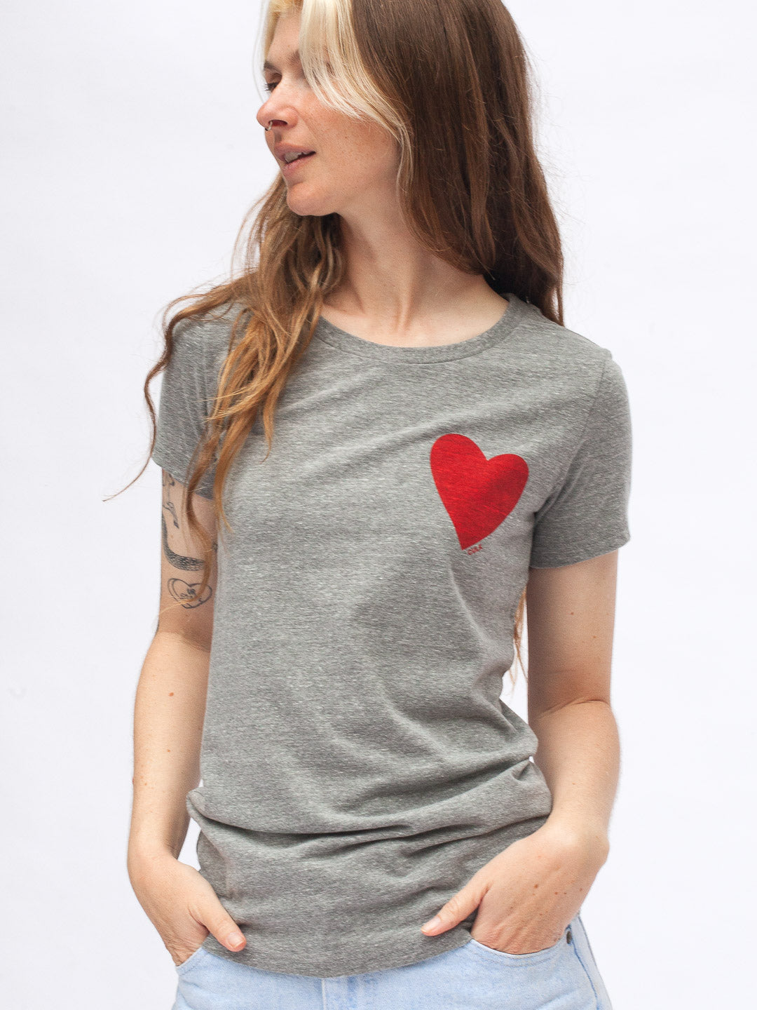 Love Women's Tee Tri-Grey-Culk