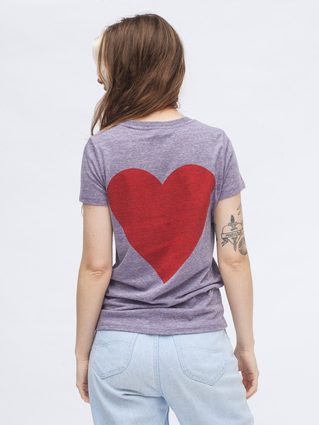 Love Women's Tee Tri-Purple-Culk