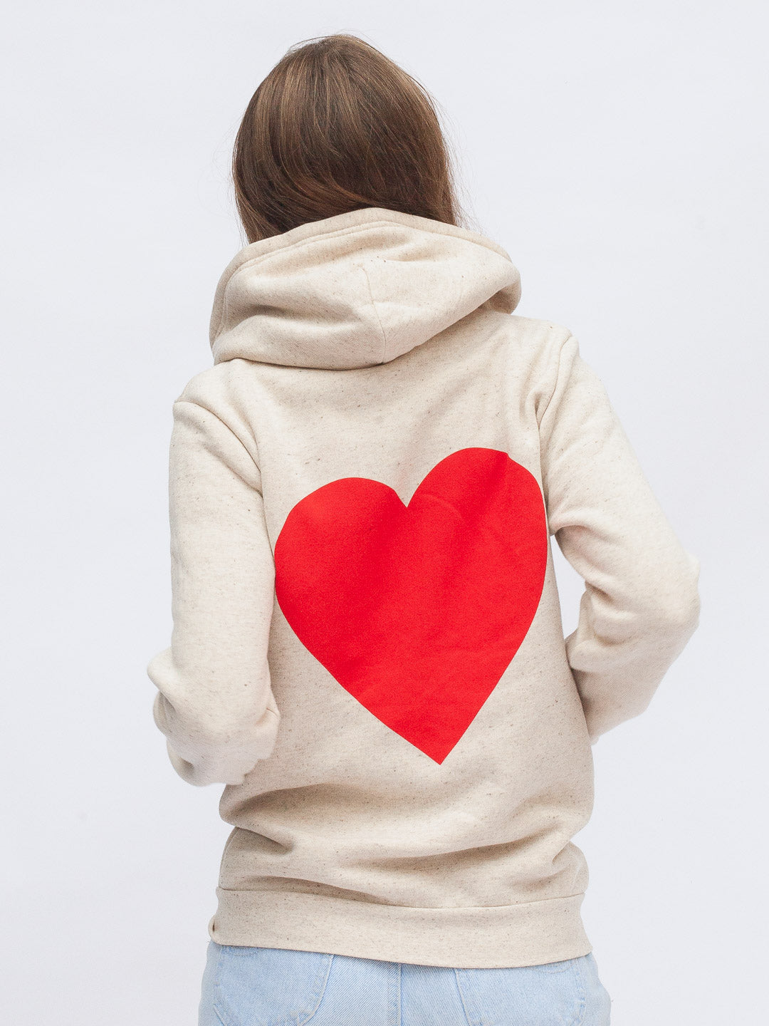 Love Zip-Up Hoodie Tri Oatmeal-Culk