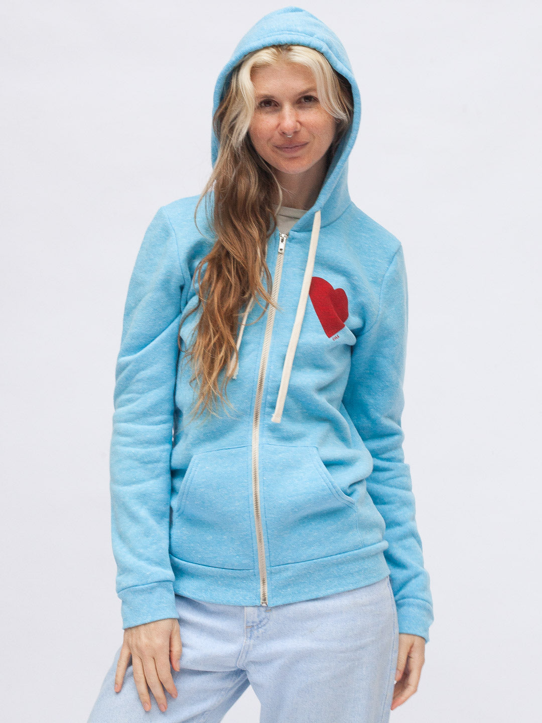 Love Zip-up Hoodie Tri-Blue-Culk