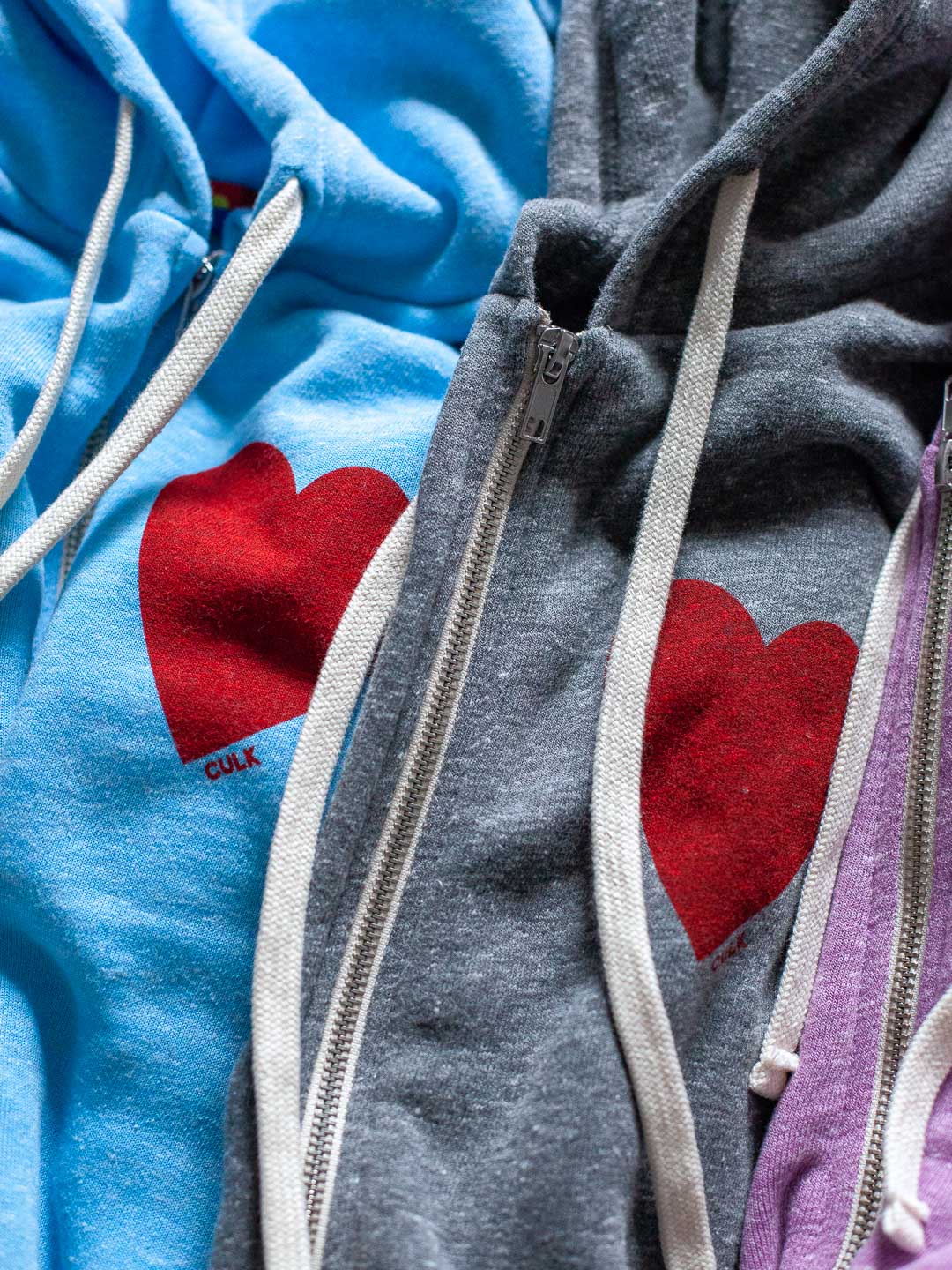Love Zip-up Hoodie Tri-Grey-Culk