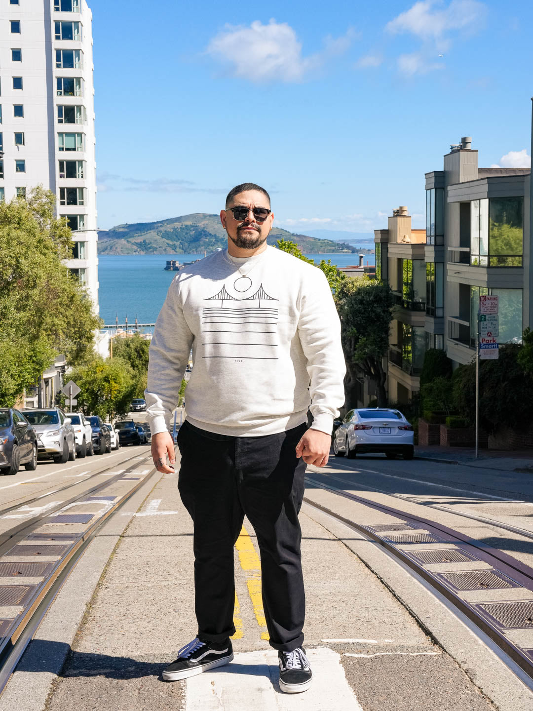 Minimal Bridge Crewneck Heather Cream-Culk