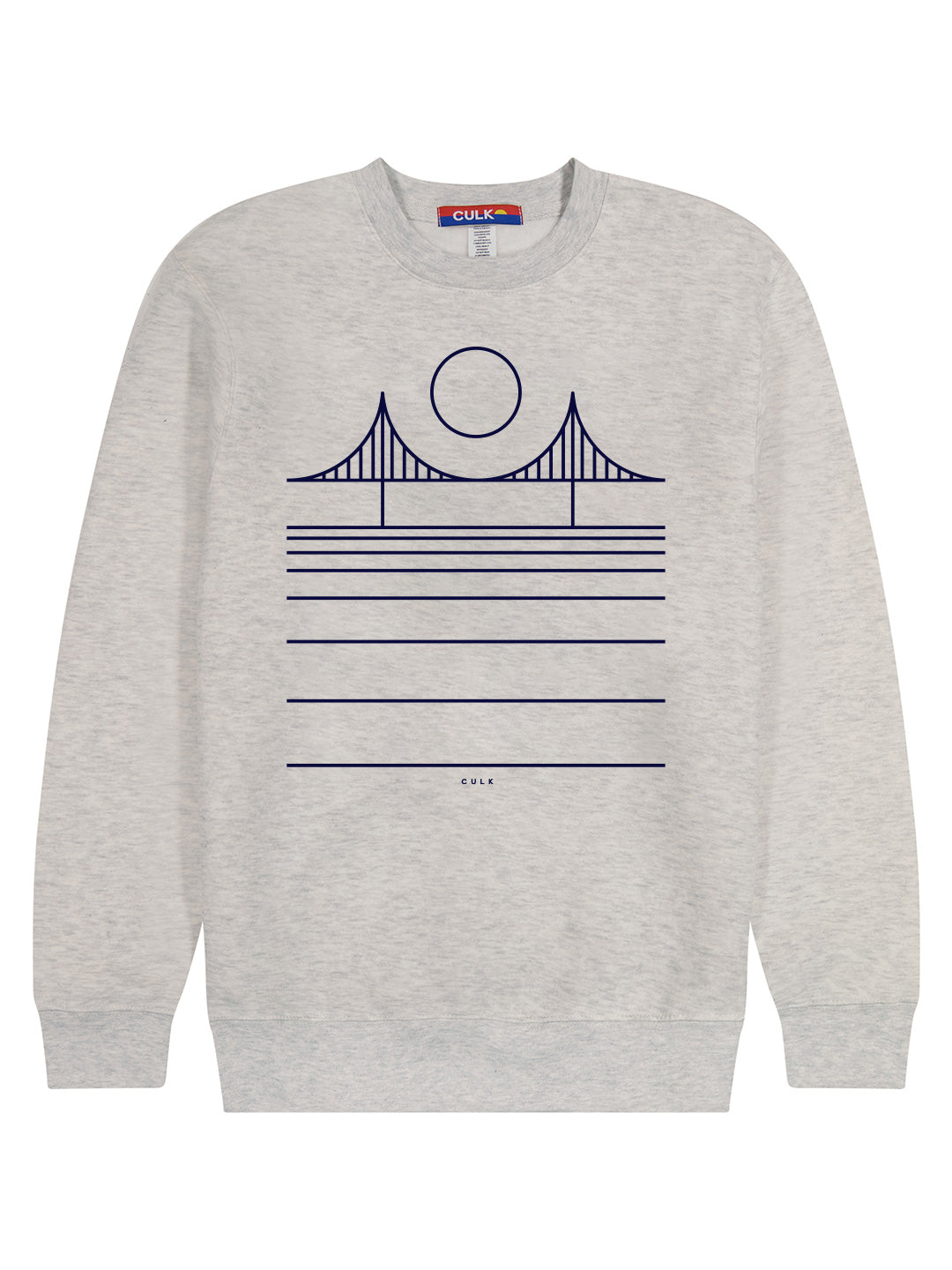 Minimal Bridge Crewneck Heather Cream-Culk