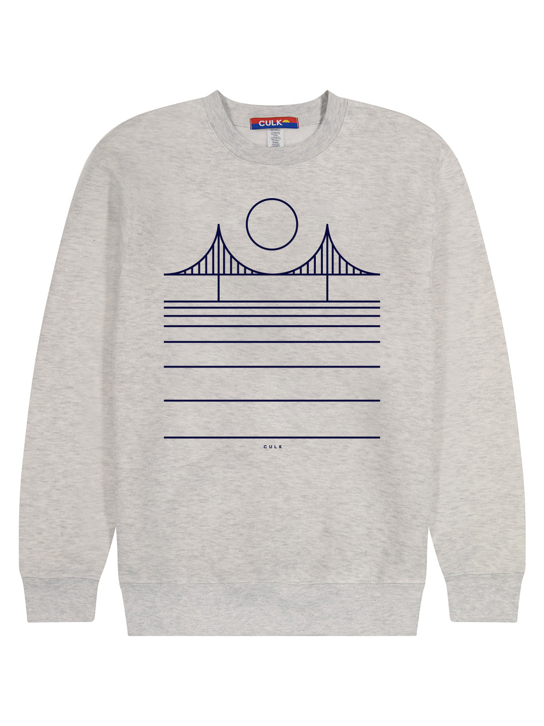 Minimal Bridge Crewneck Sweatshirt Grey-Culk