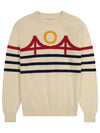 Minimal Bridge Knit Sweater Cream-Culk