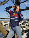 Minimal Bridge Knit Sweater Navy-Culk