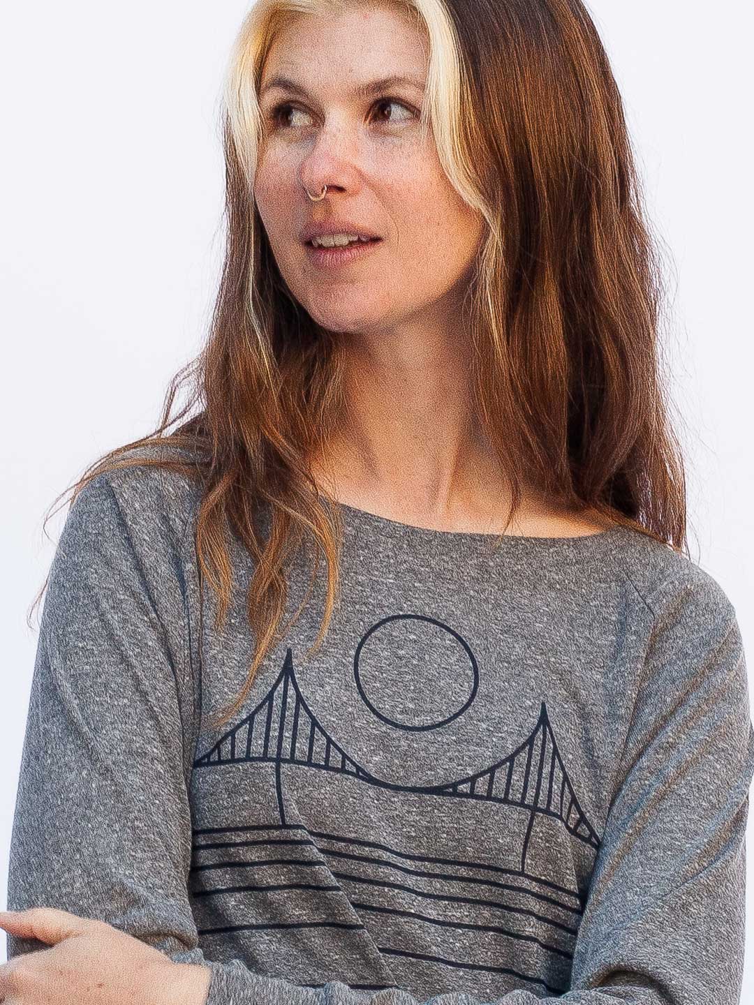 Minimal Bridge Women's Raglan Pullover Tri-Grey-Culk