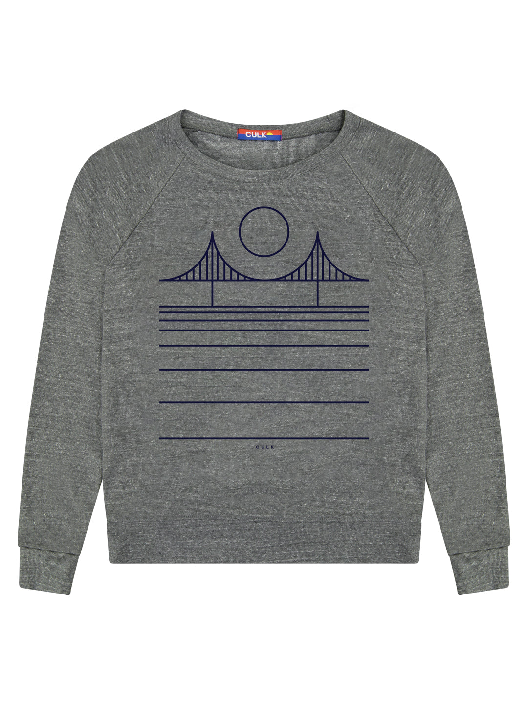 Minimal Bridge Women's Raglan Pullover Tri-Grey-Culk