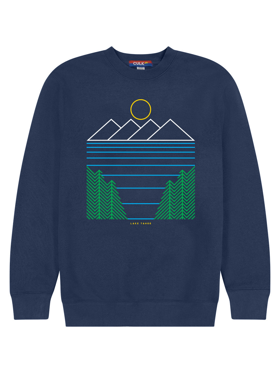 Minimal Lake Tahoe Crewneck Navy-Culk