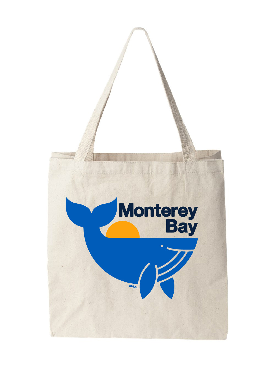 Monterey Bay Whale Tote Cream-Culk