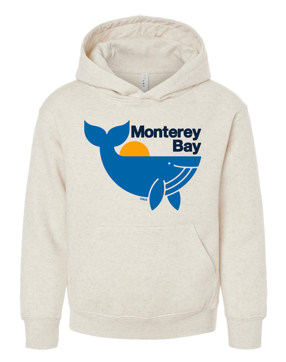 Monterey Bay Whale Youth Hoodie-Culk