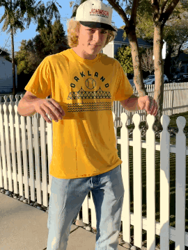 Oakland Baseball Tee Gold-Culk