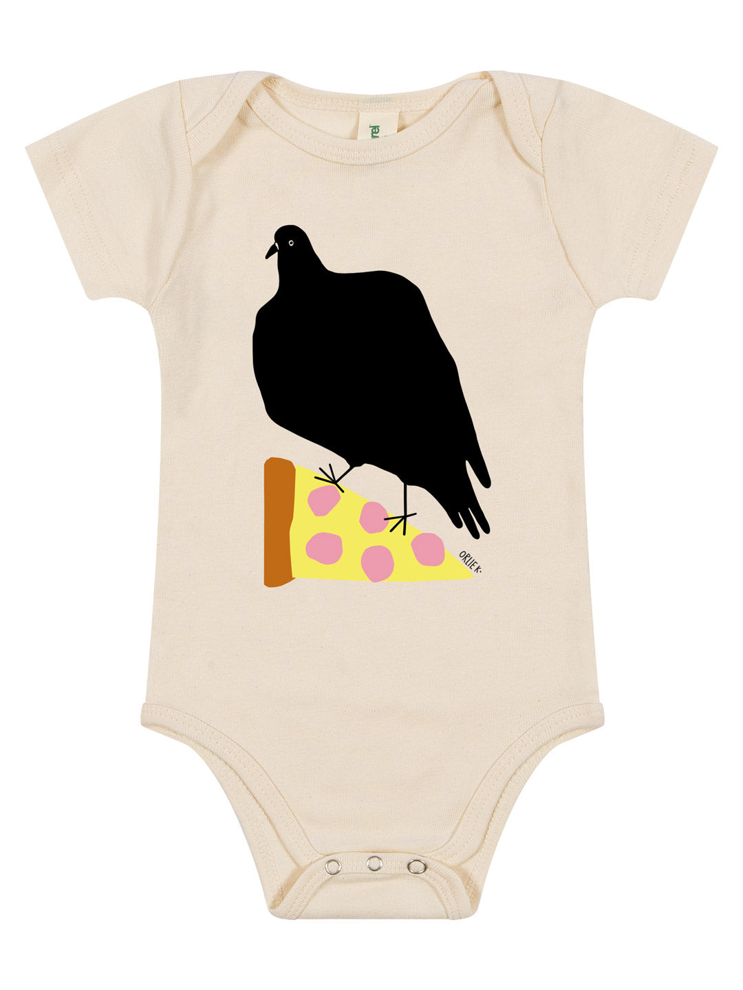 Orlie Kapitulnik Pizza Pigeon Onesie-Culk