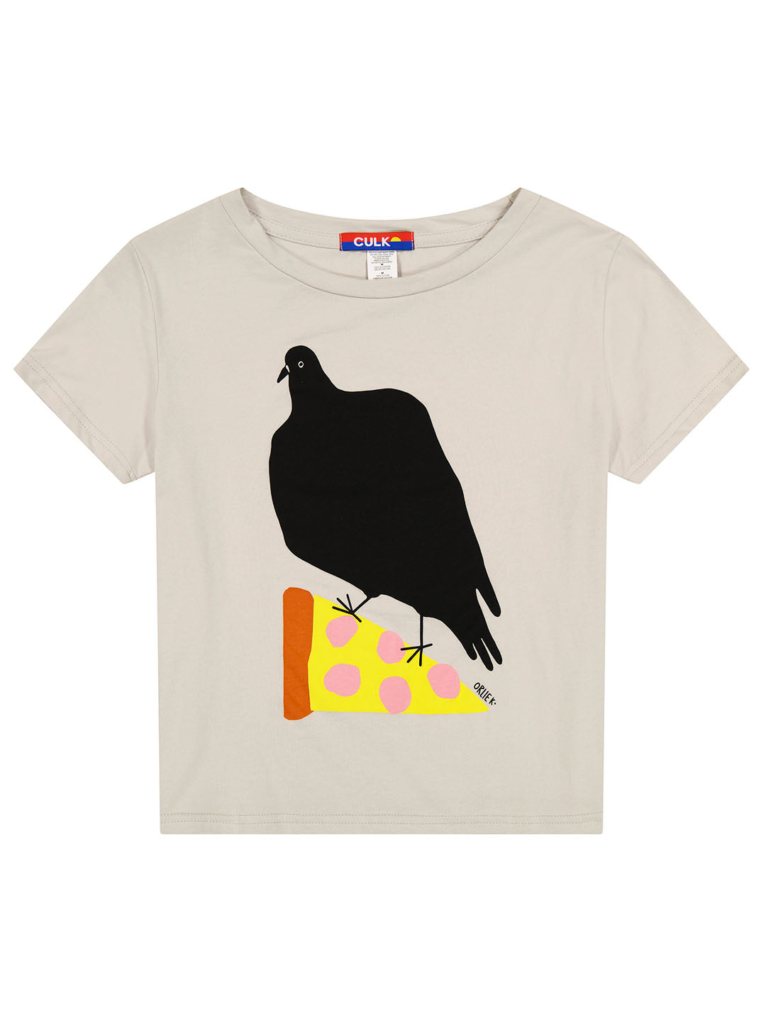 Pizza Pigeon Women's Tee Silver by Orlie K.-Culk