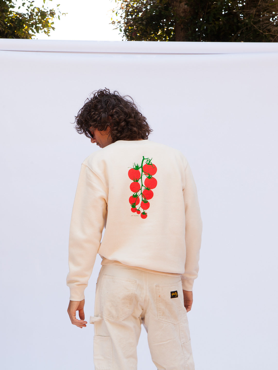 Pomodoro Crewneck Cream by Jen Kindell-Culk