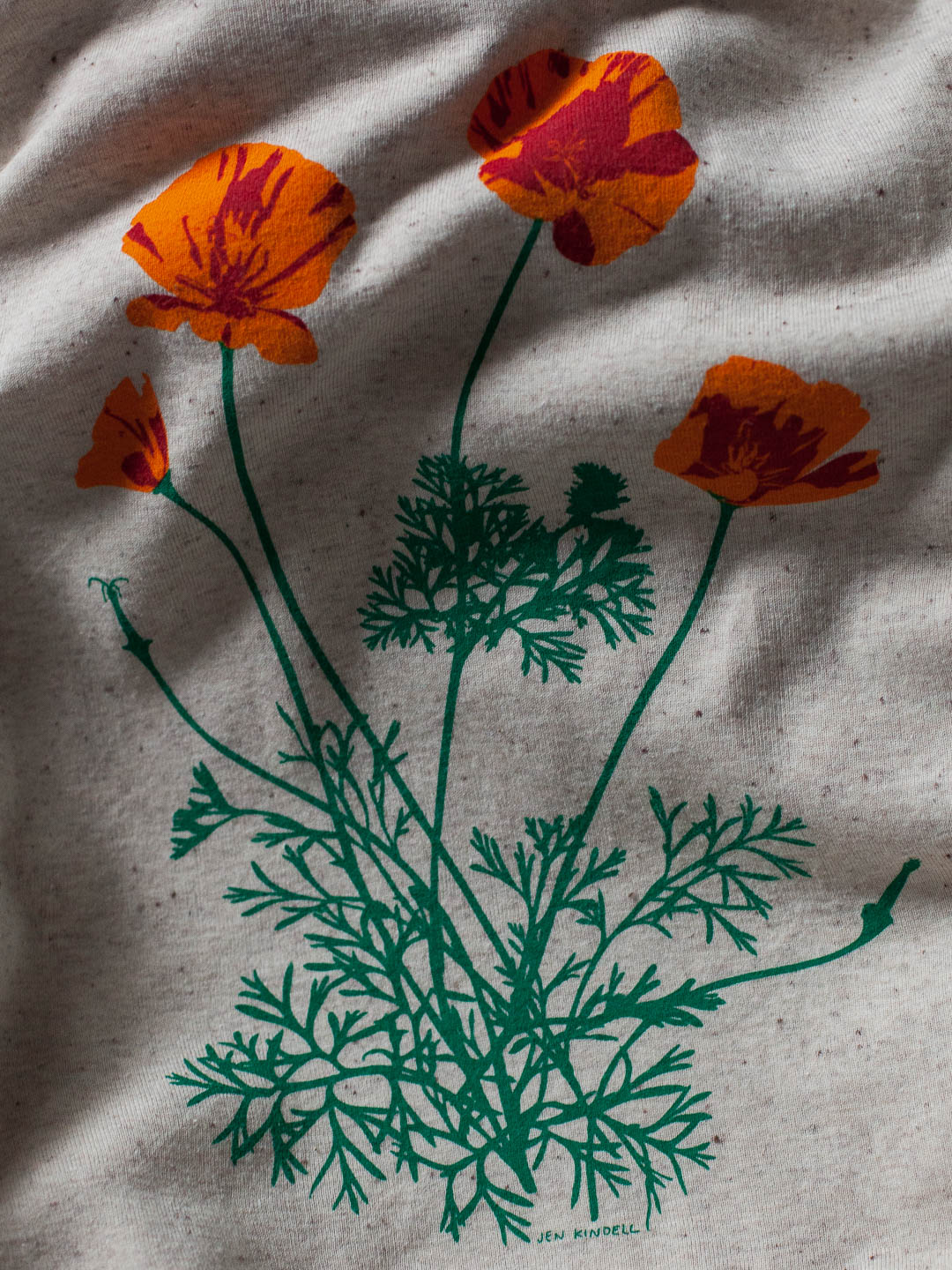 Poppy Women's Raglan Pullover Tri-Cream by Jen Kindell-Culk