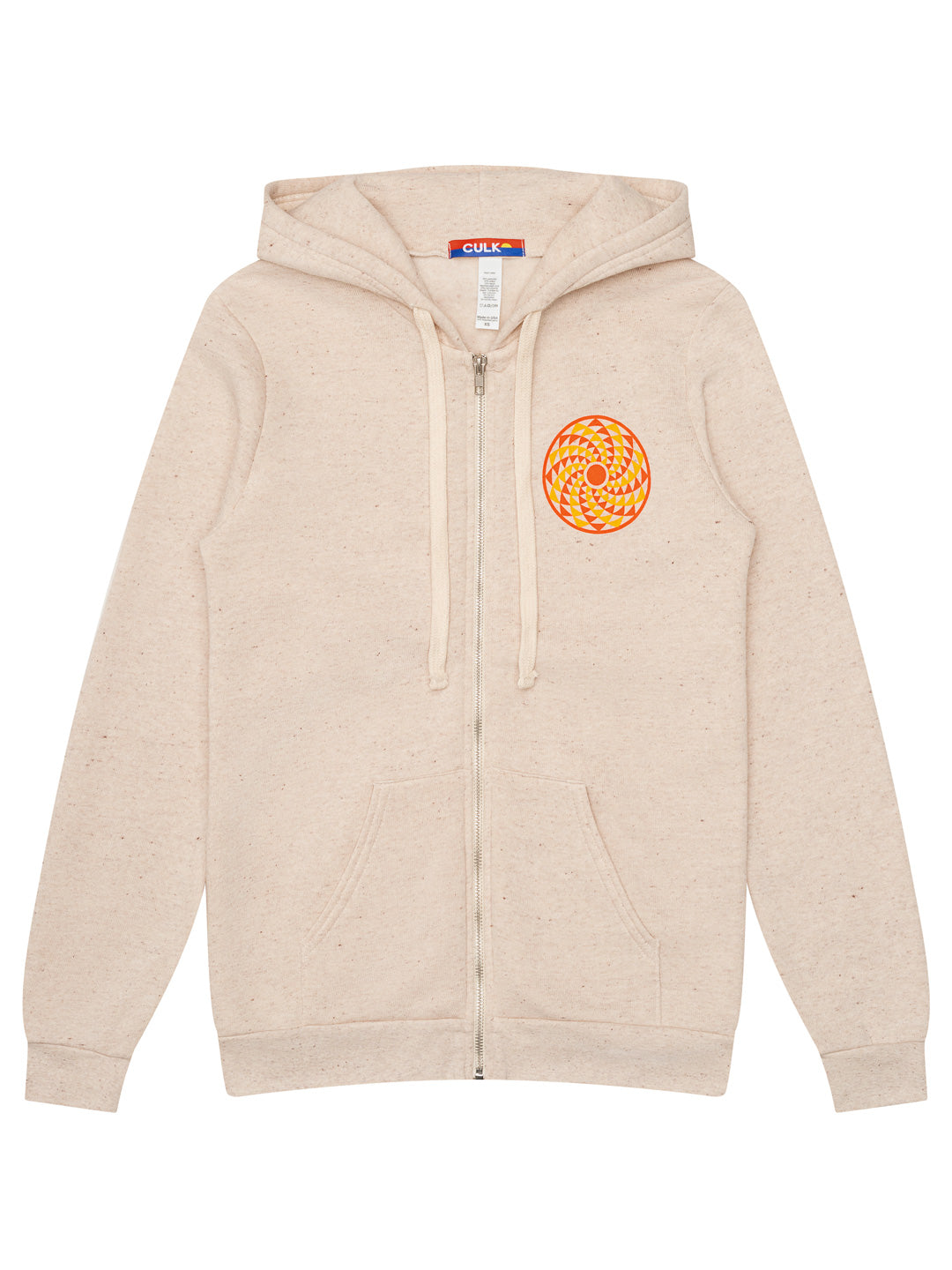 Radial Sun Zip-up Hoodie Tri-Cream