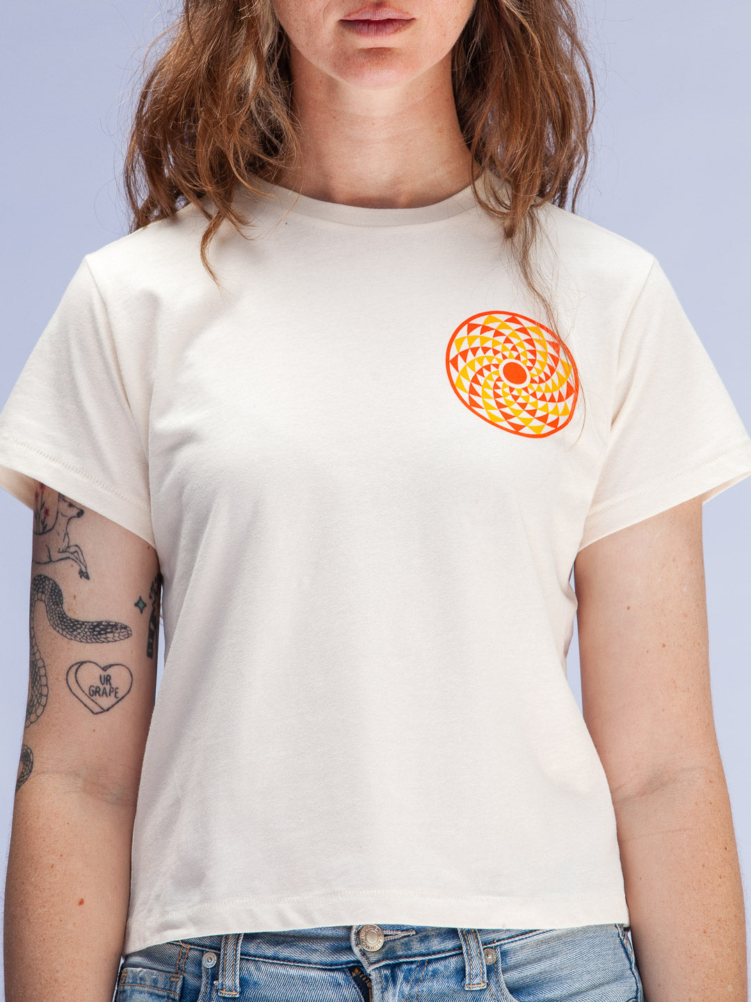 Radial Sun Women's Tee Cream-Culk