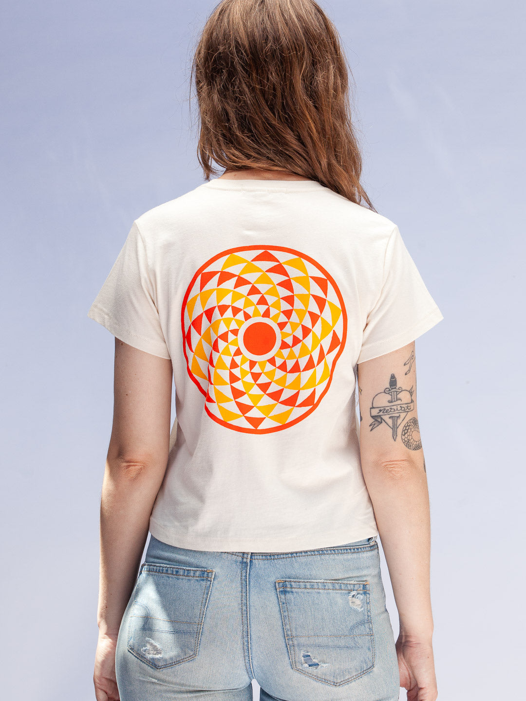 Radial Sun Women's Tee Cream-Culk