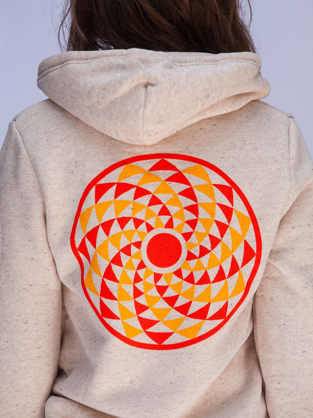 Radial Sun Zip-up Hoodie Tri-Cream-Culk