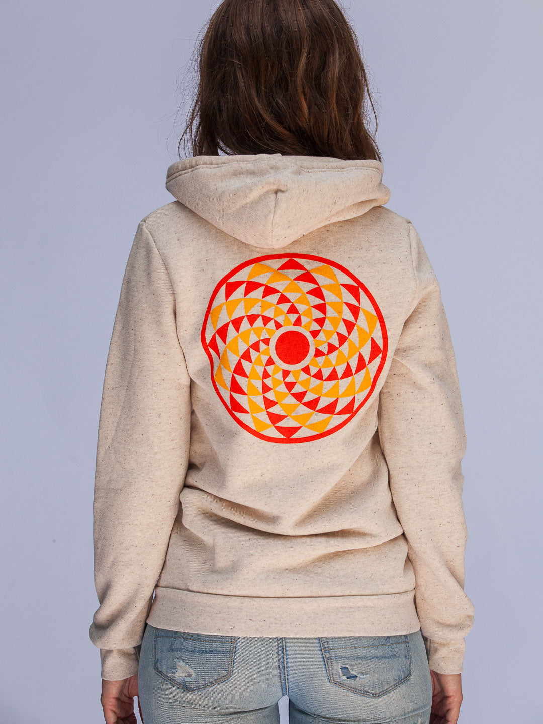 Radial Sun Zip-up Hoodie Tri-Cream-Culk