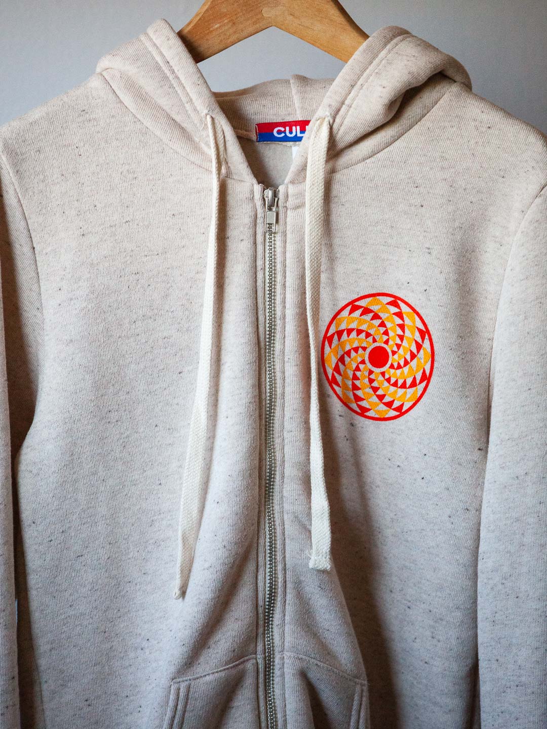 Radial Sun Zip-up Hoodie Tri-Cream-Culk