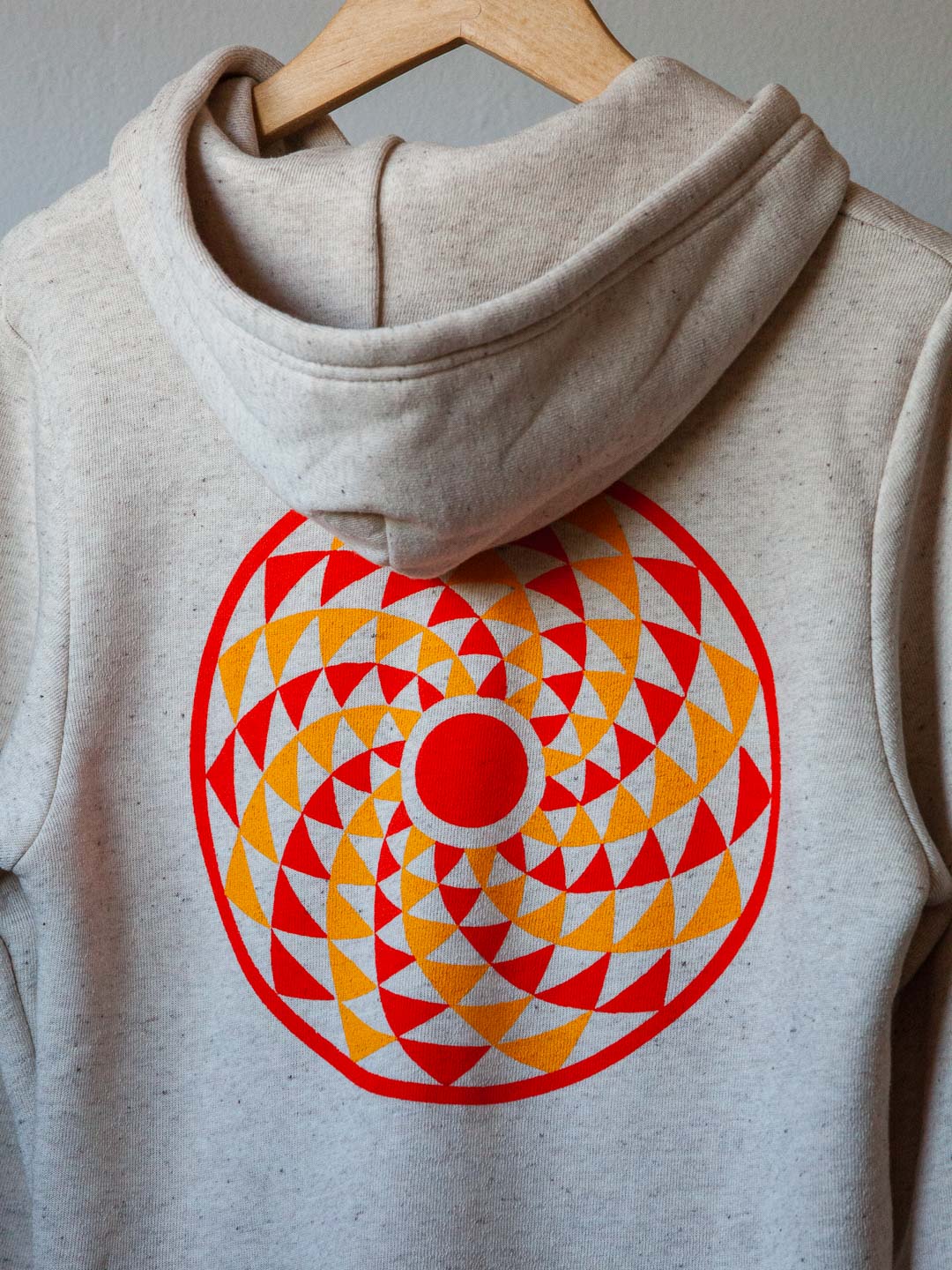 Radial Sun Zip-up Hoodie Tri-Cream-Culk