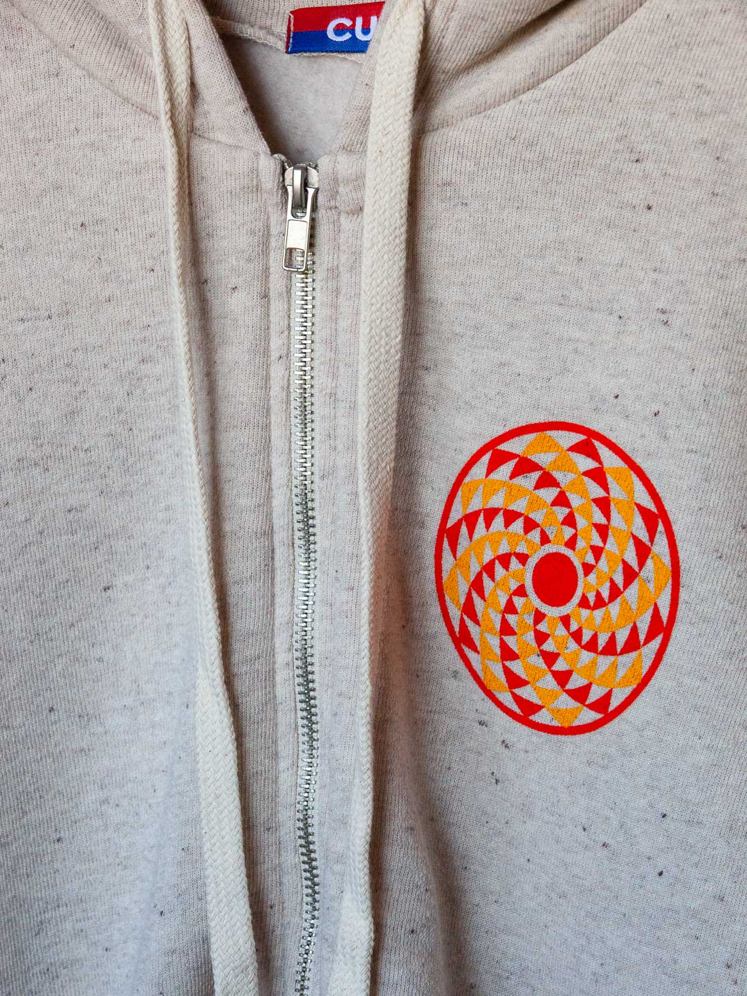 Radial Sun Zip-up Hoodie Tri-Cream-Culk