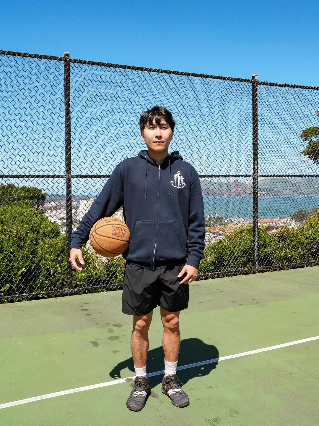 SF Anchor Zip-Up Hoodie Navy-Culk