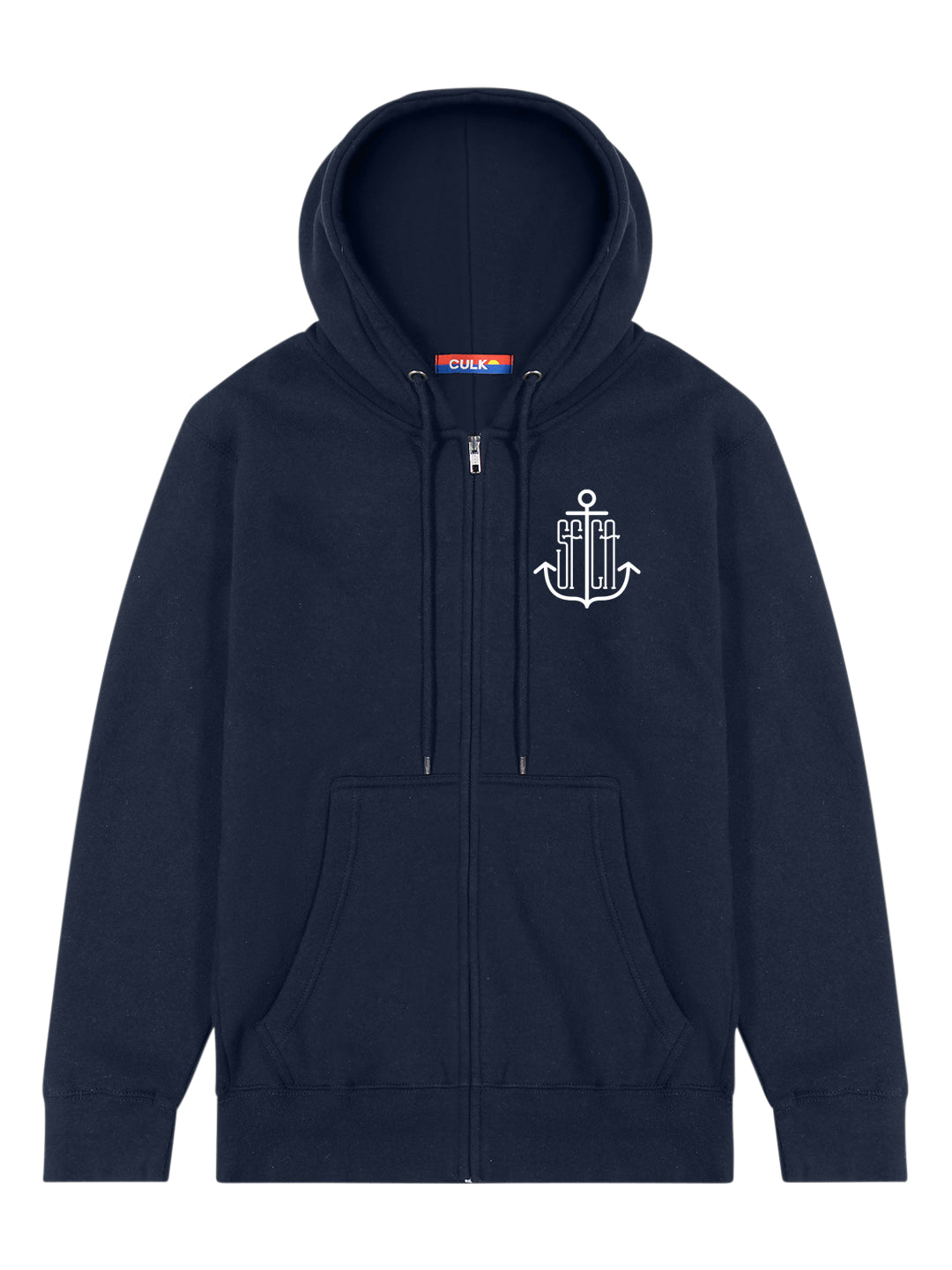 SF Anchor Zip-up Hoodie Navy-Culk