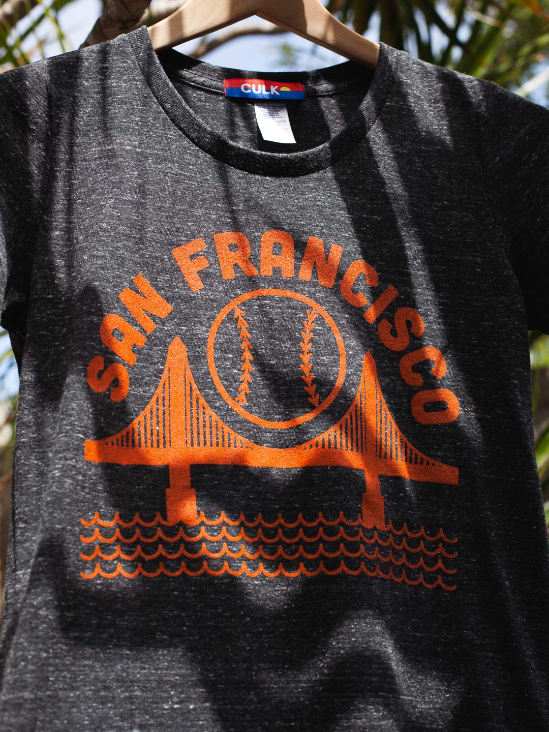 SF Baseball Women's Tee Tri-Charcoal-Culk