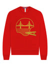 SF Football Unisex Crewneck Sweatshirt Red-Culk