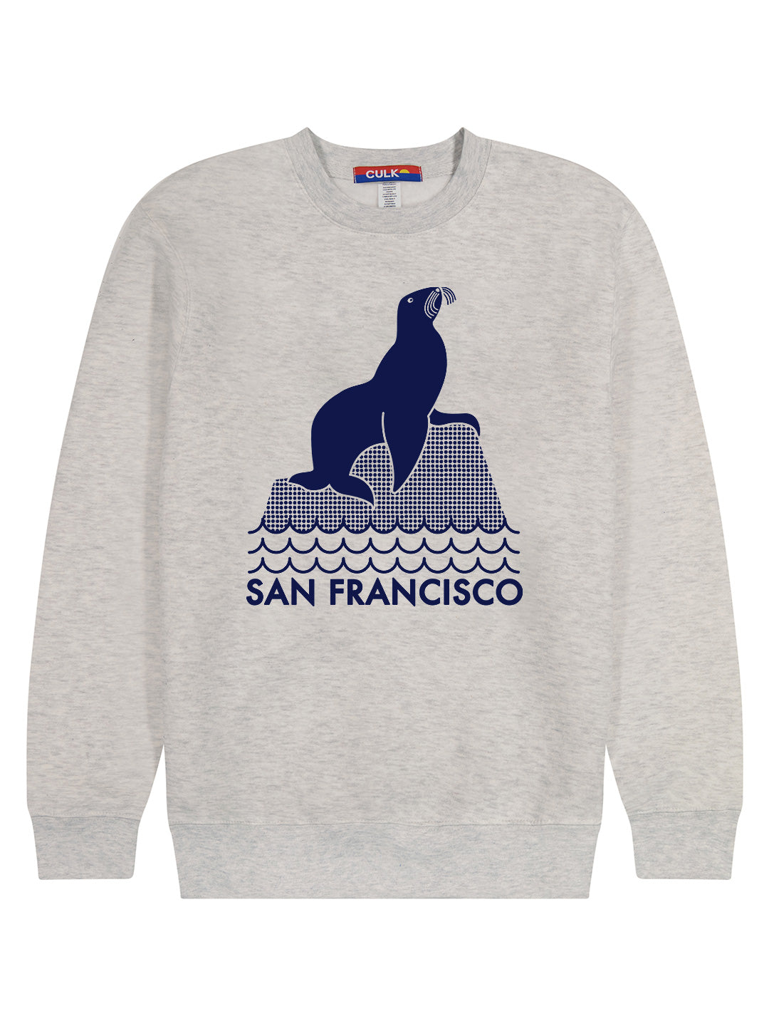 SF Seal Crewneck Heather Cream-Culk