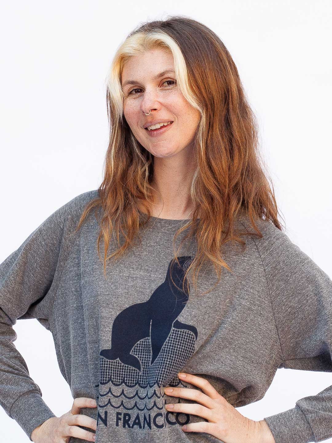 SF Seal Women's Raglan Pullover Tri-Grey-Culk