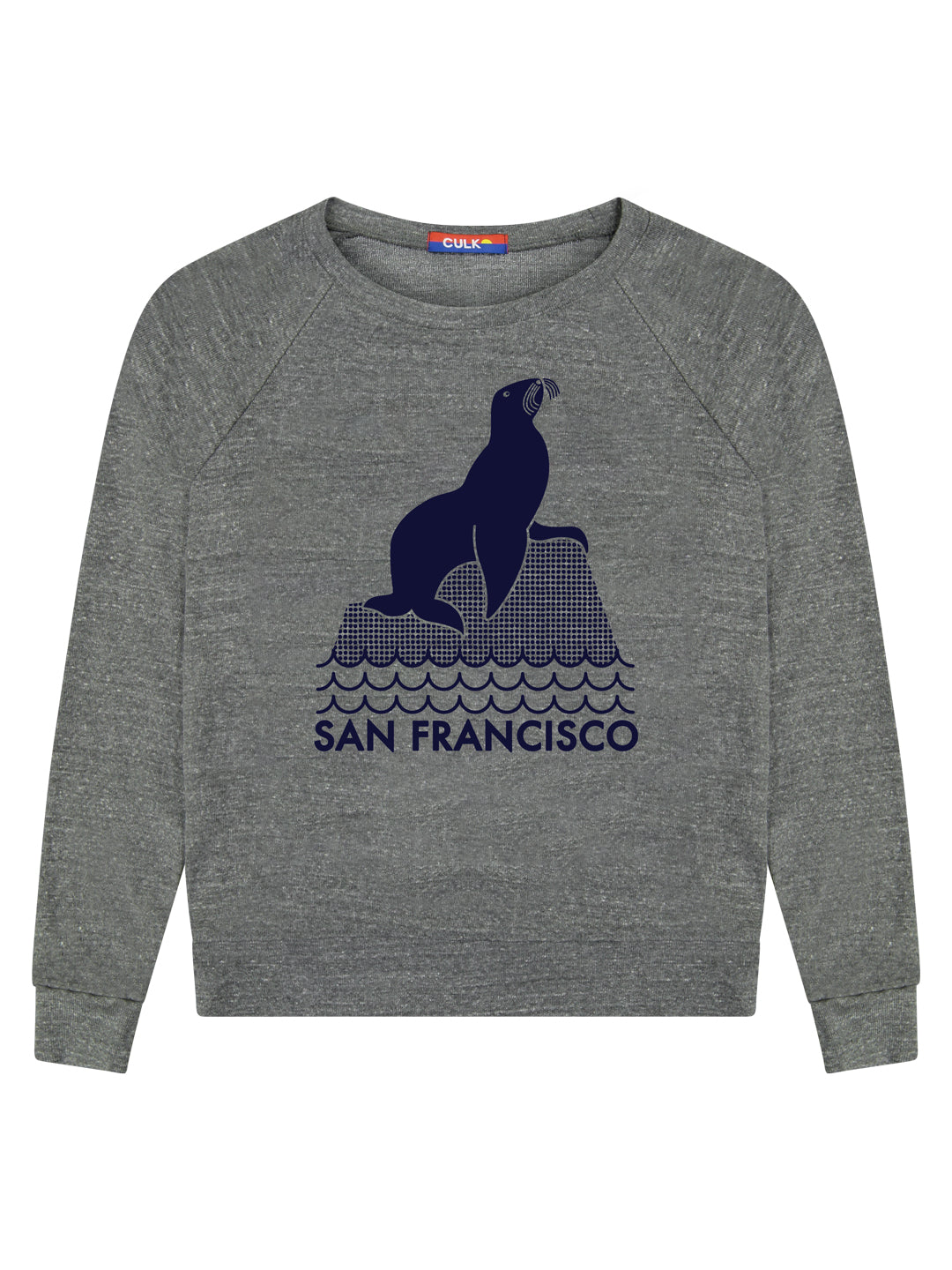 SF Seal Women's Raglan Pullover Tri-Grey-Culk
