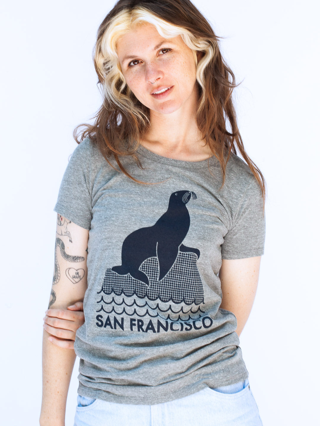 SF Seal Women's Tee Tri-Grey-Culk