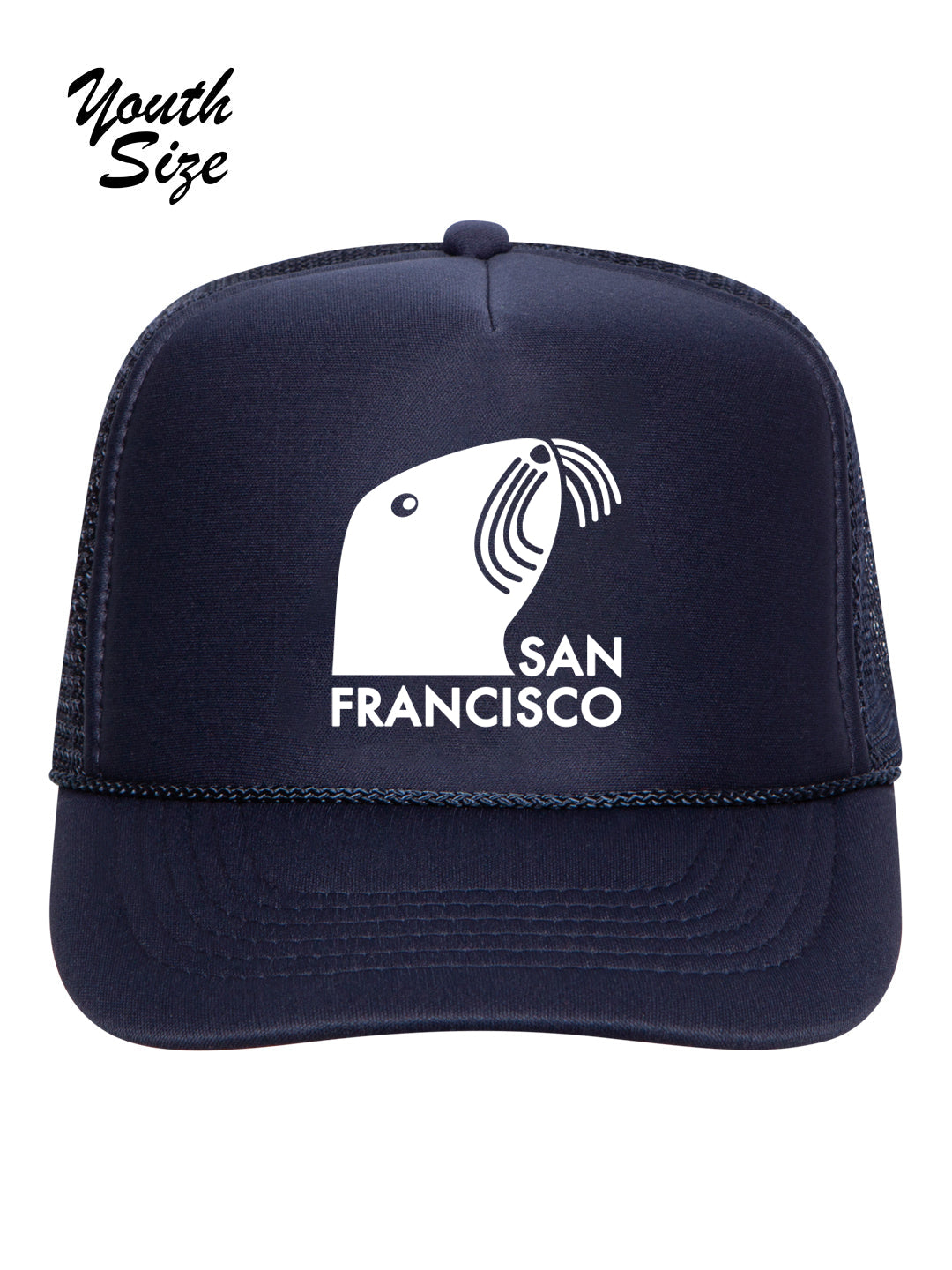 SF Seal Youth Trucker Hat Navy-Culk