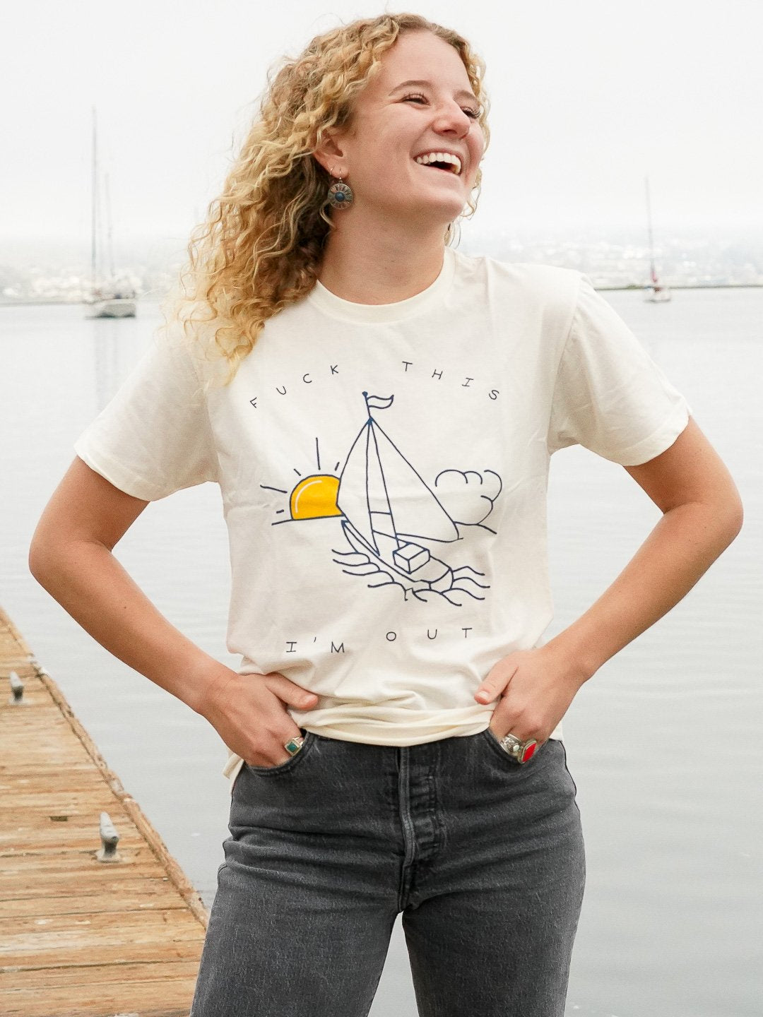 Sailboat Tee Cream-Culk