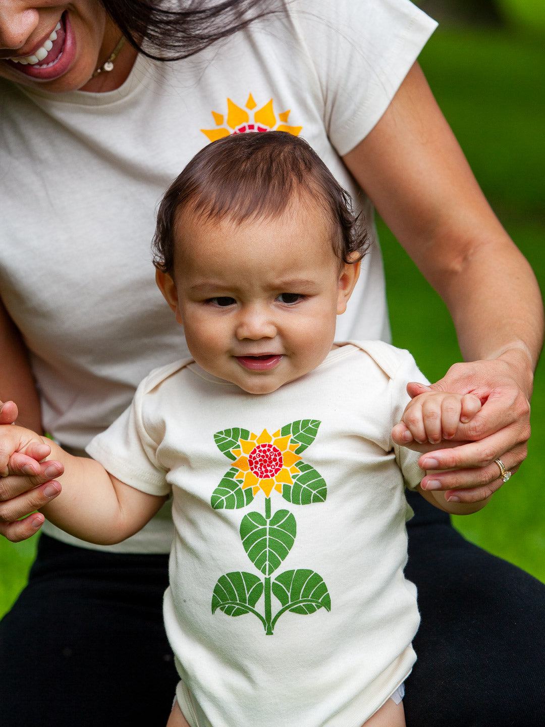 Sunflower Baby Onesie Cream-Culk