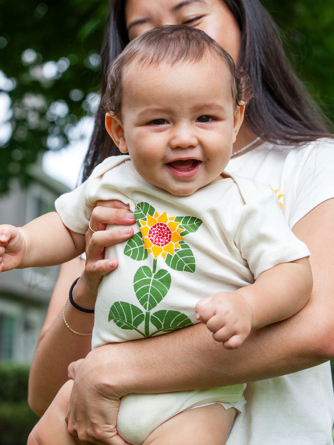 Sunflower Baby Onesie Cream-Culk
