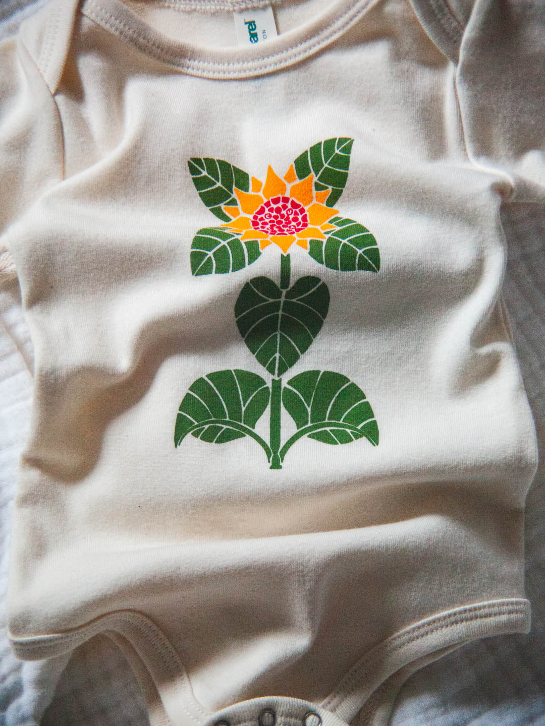 Sunflower Baby Onesie Cream-Culk